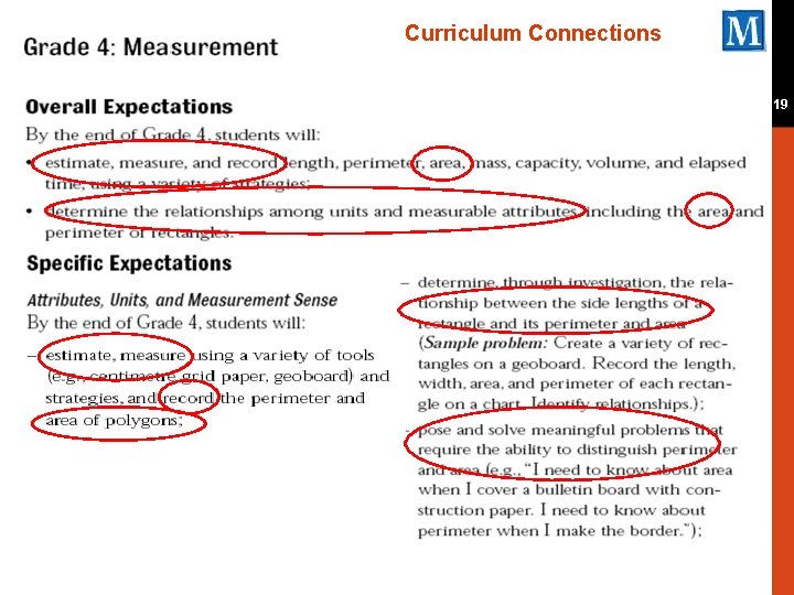 Curriculum Connections 19 