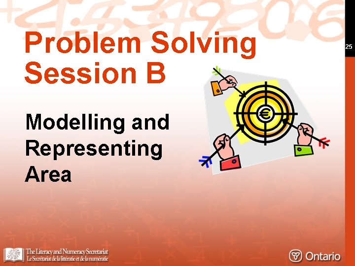 Problem Solving Session B Modelling and Representing Area 25 