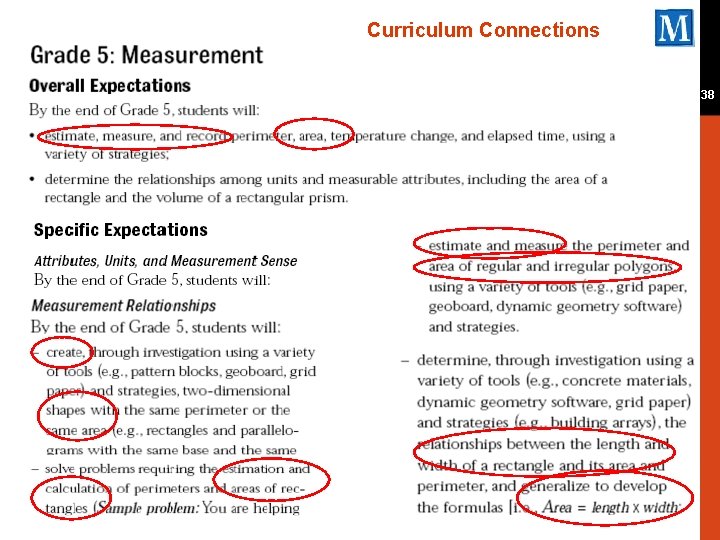 Curriculum Connections 38 