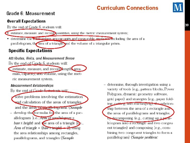 Curriculum Connections 39 