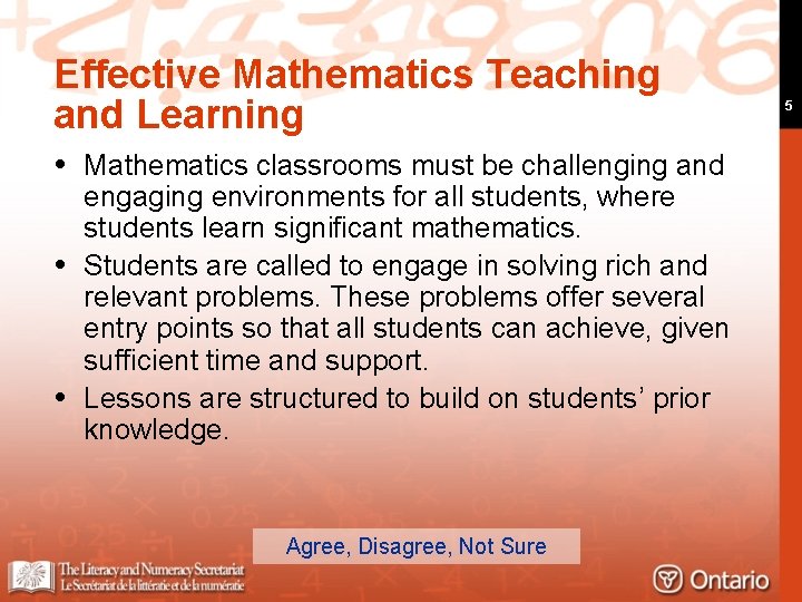 Effective Mathematics Teaching and Learning Mathematics classrooms must be challenging and engaging environments for