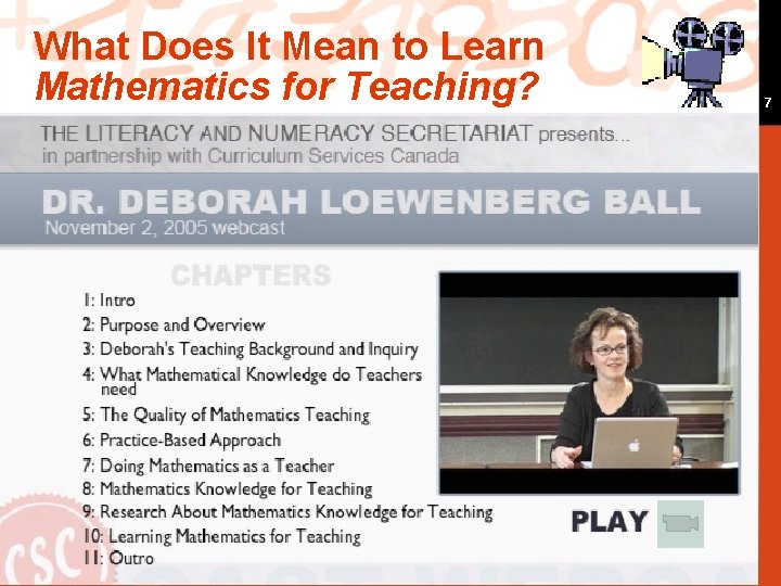 What Does It Mean to Learn Mathematics for Teaching? 7 