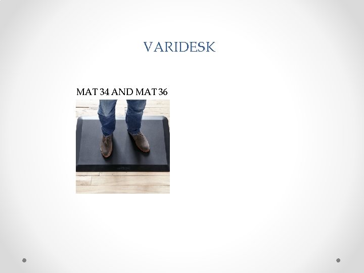 VARIDESK MAT 34 AND MAT 36 