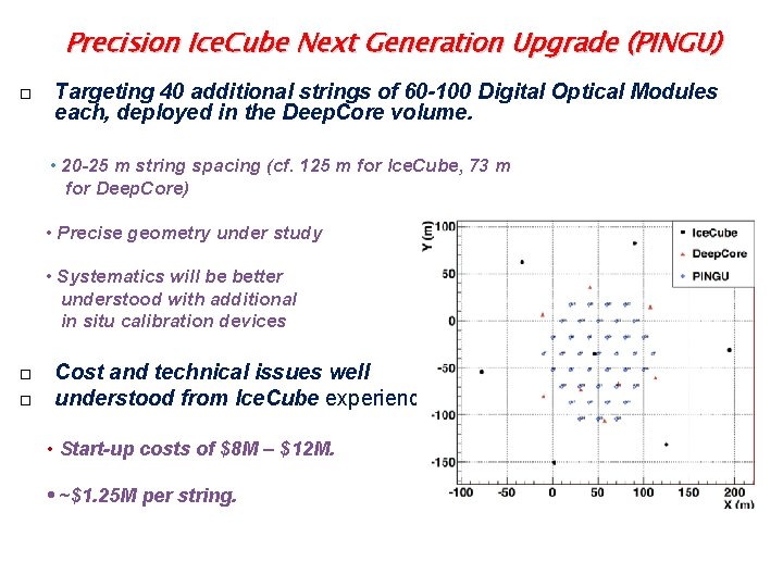 Precision Ice. Cube Next Generation Upgrade (PINGU) Targeting 40 additional strings of 60 -100