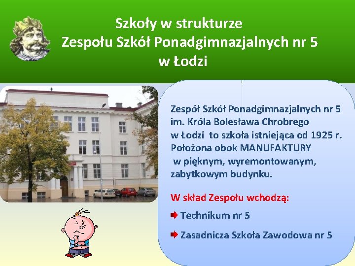  Szkoły w strukturze Zespołu Szkół Ponadgimnazjalnych nr 5 w Łodzi Zespół Szkół Ponadgimnazjalnych