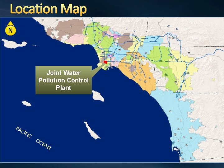 Location Map Joint Water Pollution Control Plant PA CIF IC O CE AN 
