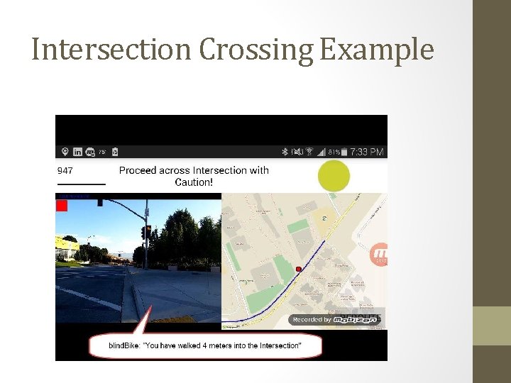 Intersection Crossing Example 