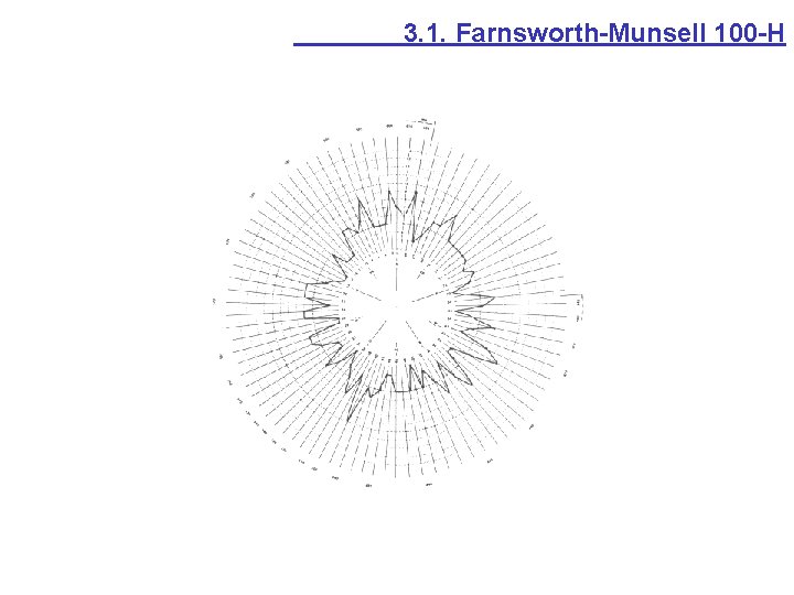 3. 1. Farnsworth-Munsell 100 -H 