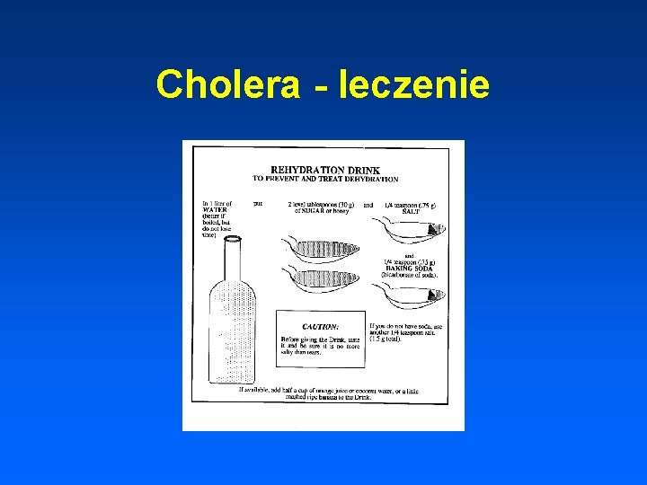 Cholera - leczenie 