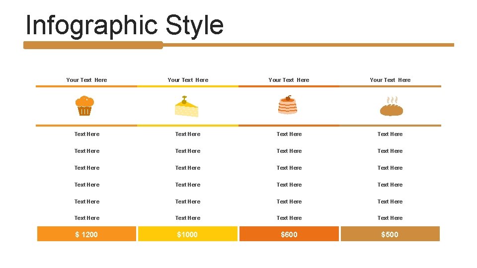 Infographic Style Your Text Here Text Here Text Here Text Here Text Here Text