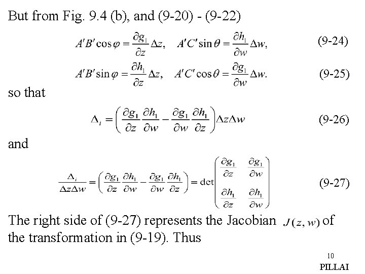 But from Fig. 9. 4 (b), and (9 -20) - (9 -22) (9 -24) But from Fig. 9. 4 (b), and (9 -20) - (9 -22) (9 -24)