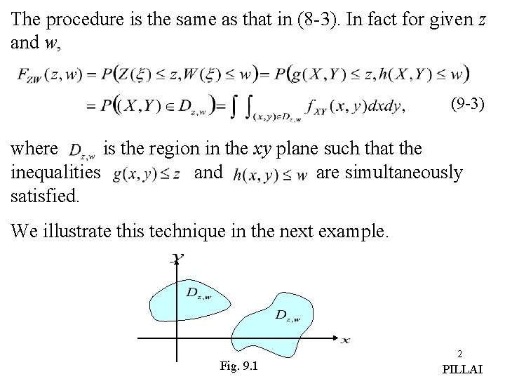 The procedure is the same as that in (8 -3). In fact for given The procedure is the same as that in (8 -3). In fact for given