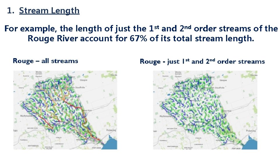 1. Stream Length For example, the length of just the 1 st and 2