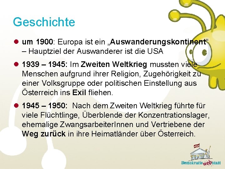 Geschichte l um 1900: Europa ist ein „Auswanderungskontinent“ – Hauptziel der Auswanderer ist die