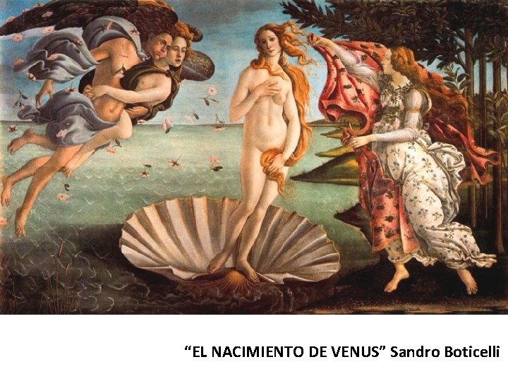 “EL NACIMIENTO DE VENUS” Sandro Boticelli 