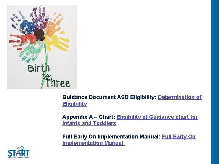 Guidance Document ASD Eligibility: Determination of Eligibility Appendix A – Chart: Eligibility of Guidance