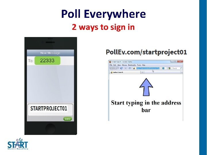 Poll Everywhere 2 ways to sign in 