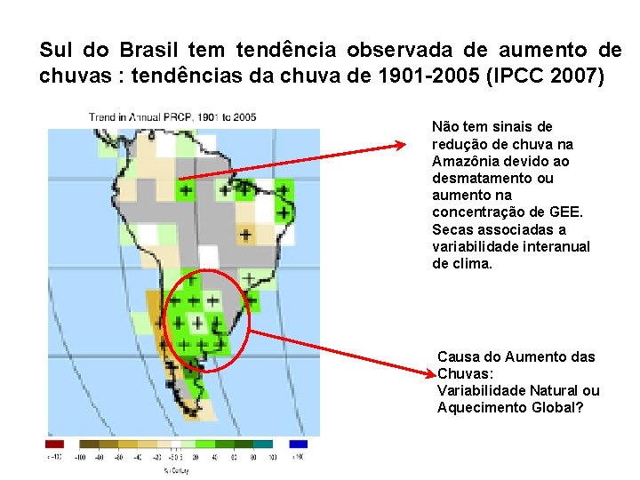 Sul do Brasil tem tendência observada de aumento de chuvas : tendências da chuva