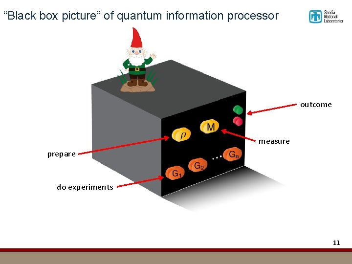 “Black box picture” of quantum information processor outcome measure prepare do experiments 11 