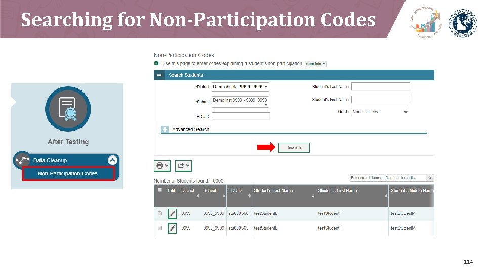 Searching for Non-Participation Codes 114 