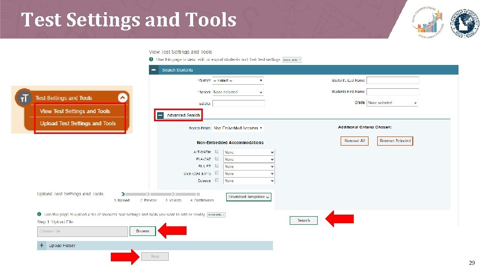 Test Settings and Tools 29 