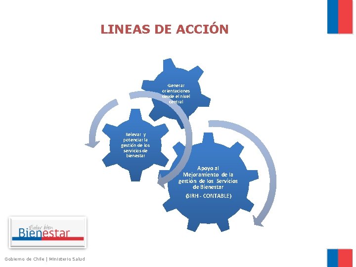 LINEAS DE ACCIÓN Generar orientaciones desde el nivel central Relevar y potenciar la gestión