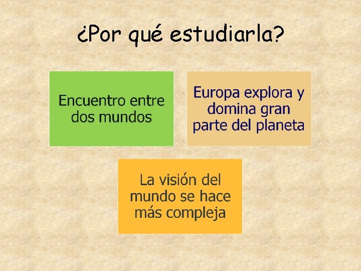 ¿Por qué estudiarla? 