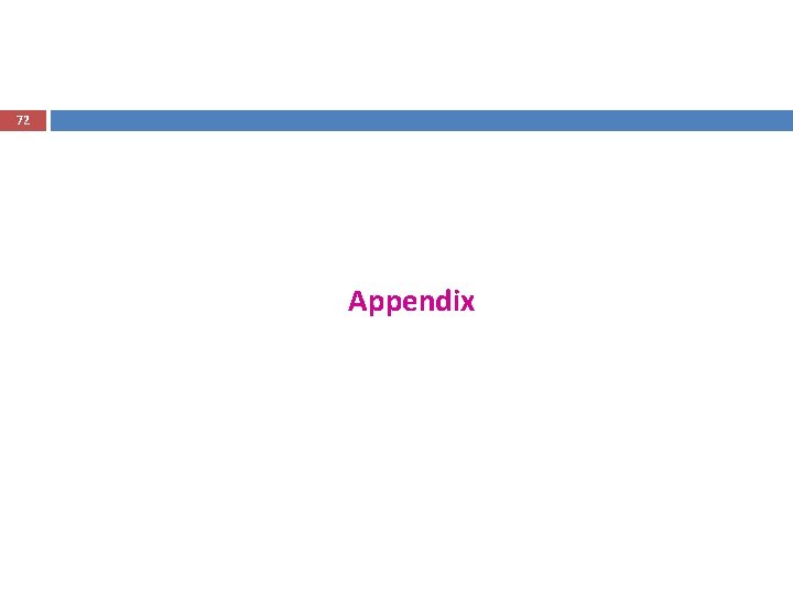 72 Appendix 