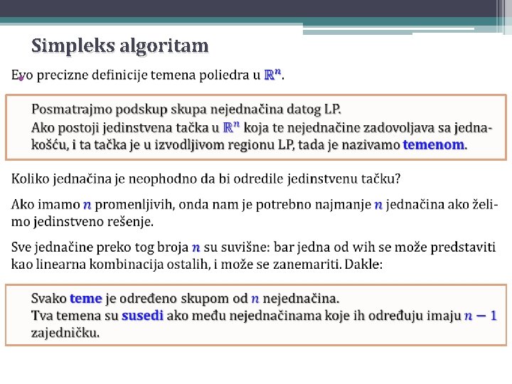 Simpleks algoritam • 