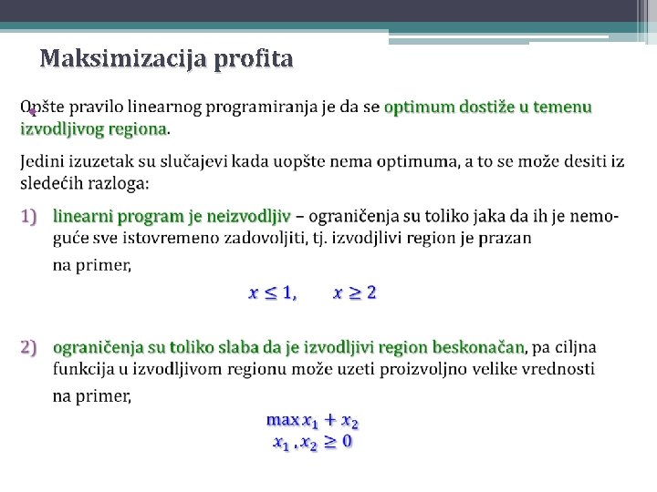 Maksimizacija profita • 