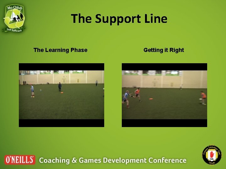 The Support Line The Learning Phase Getting it Right 