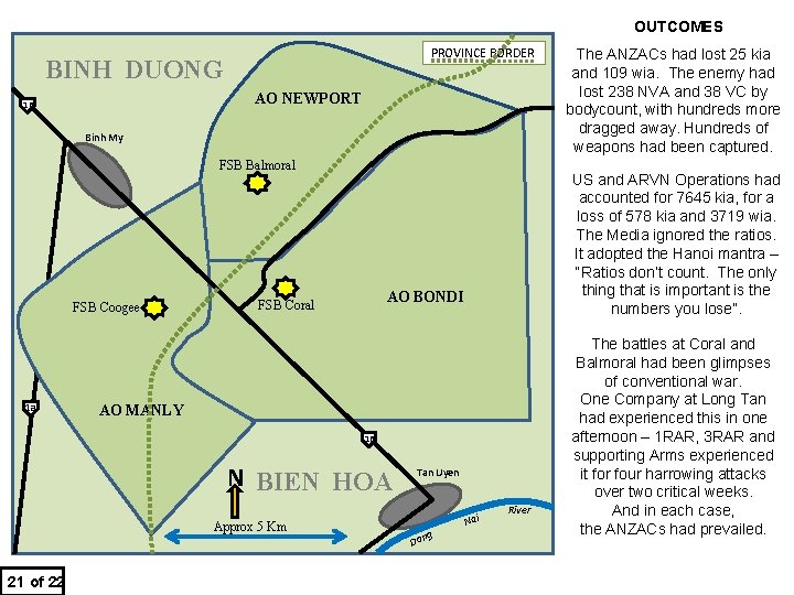 OUTCOMES 30 May Tanks again made The ANZACs had the lostdecisive 25 kia difference