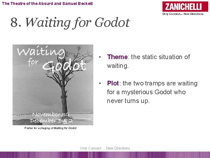 The Theatre of the Absurd and Samuel Beckett 8. Waiting for Godot • Theme: