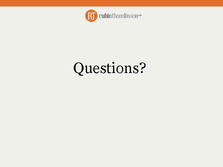 Questions? 
