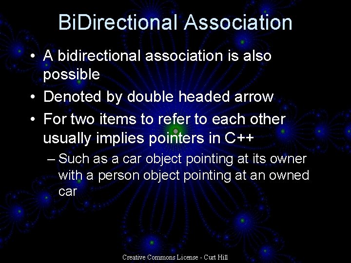 Bi. Directional Association • A bidirectional association is also possible • Denoted by double Bi. Directional Association • A bidirectional association is also possible • Denoted by double