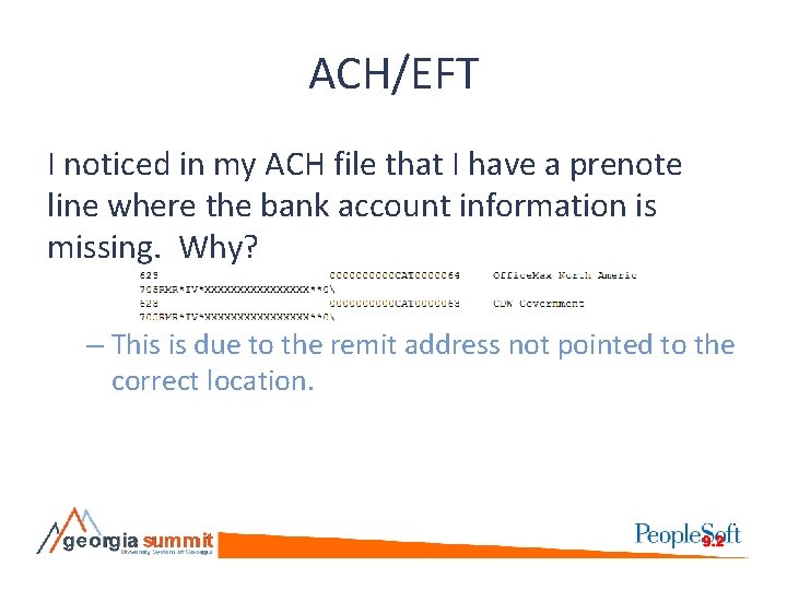 ACH/EFT I noticed in my ACH file that I have a prenote line where