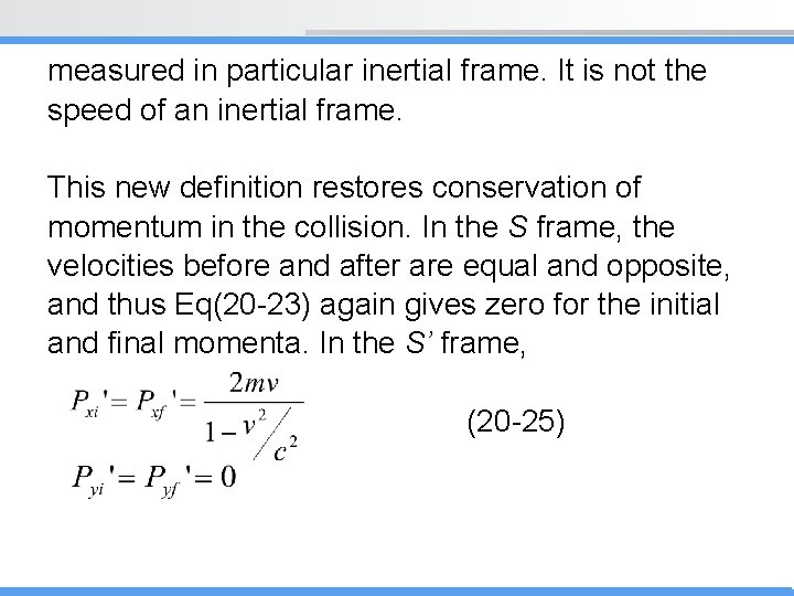 measured in particular inertial frame. It is not the speed of an inertial frame.