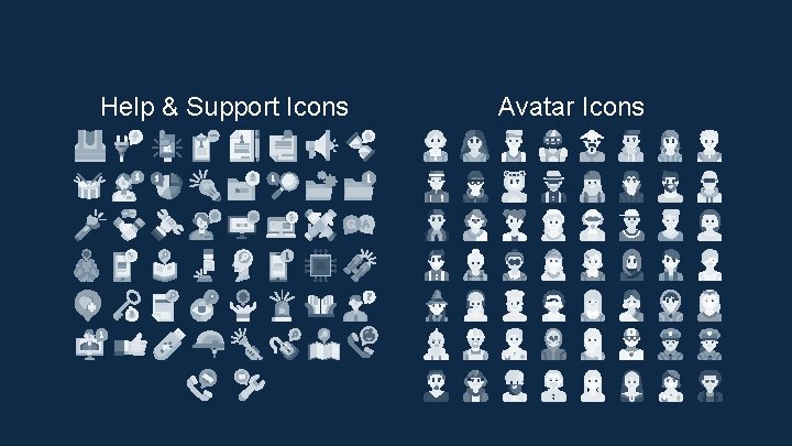 Help & Support Icons Avatar Icons 