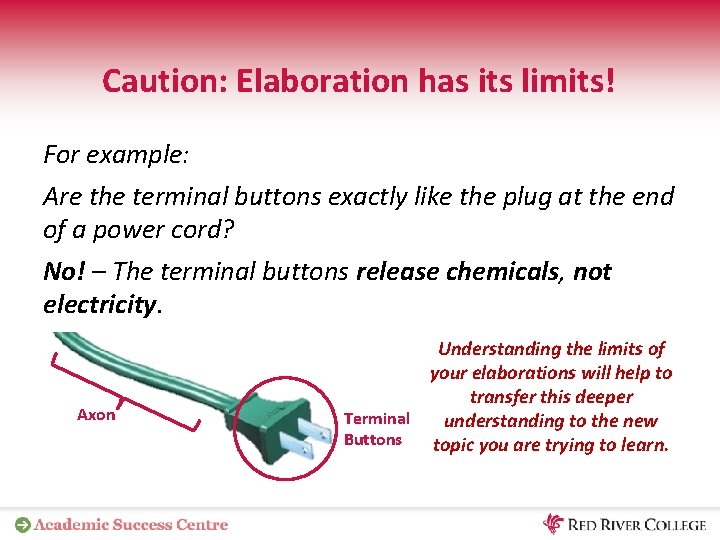Caution: Elaboration has its limits! For example: Are the terminal buttons exactly like the