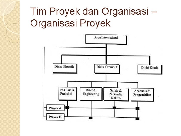 Tim Proyek dan Organisasi – Organisasi Proyek 