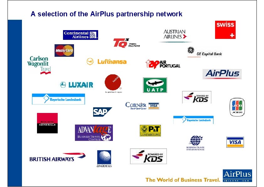 A selection of the Air. Plus partnership network 