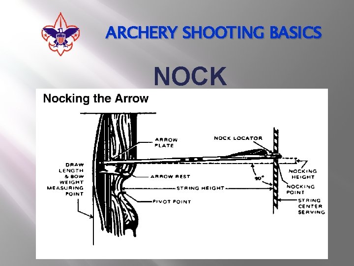 ARCHERY SHOOTING BASICS NOCK 