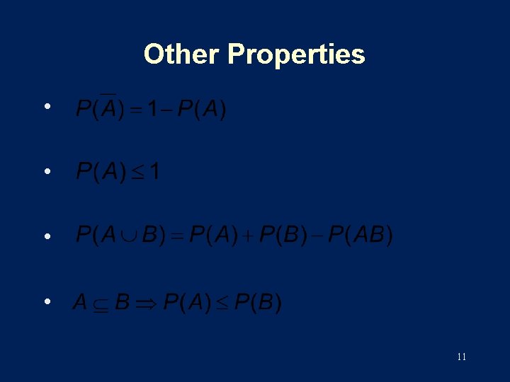 Other Properties • • 11 
