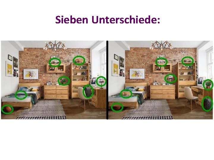 Sieben Unterschiede: 