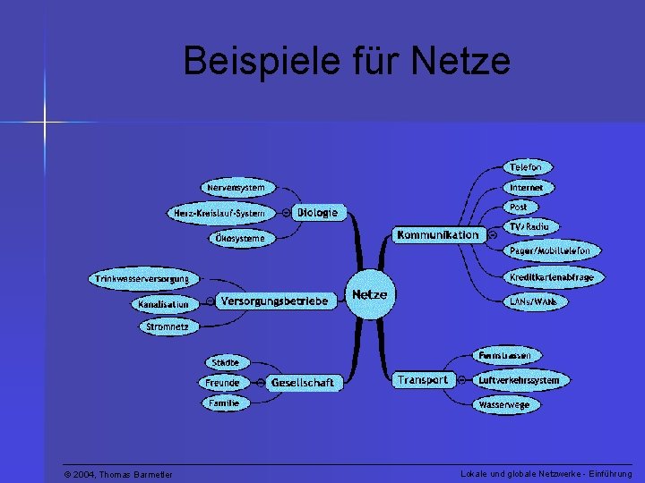Beispiele für Netze © 2004, Thomas Barmetler Lokale und globale Netzwerke - Einführung 