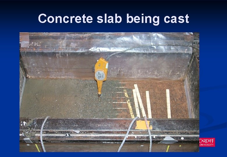 Concrete slab being cast 