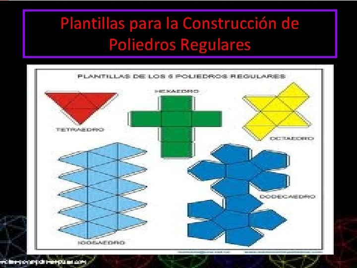 Plantillas para la Construcción de Poliedros Regulares 