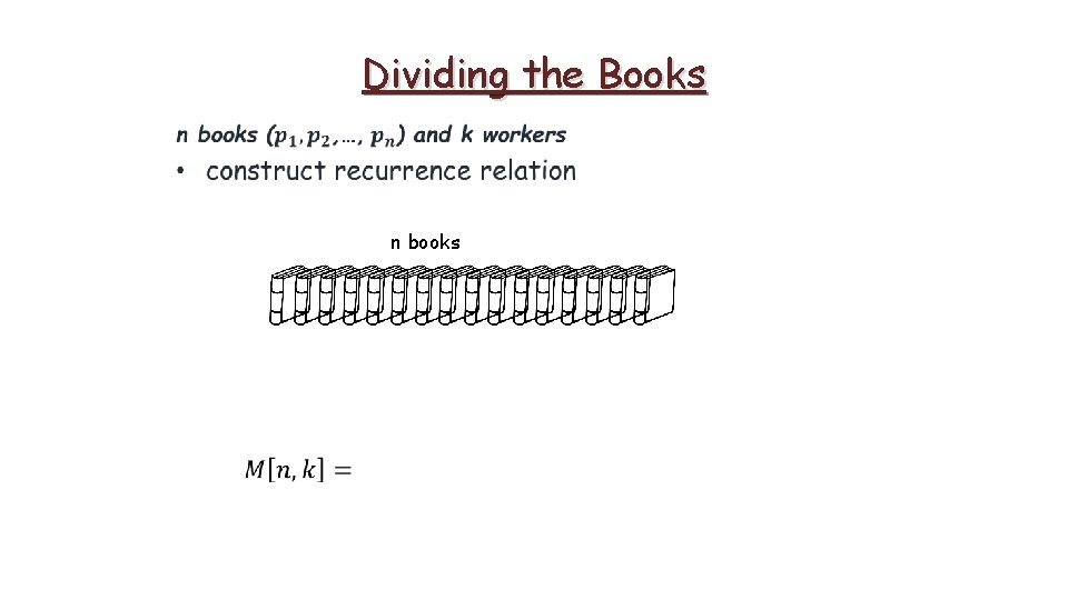 Dividing the Books n books 