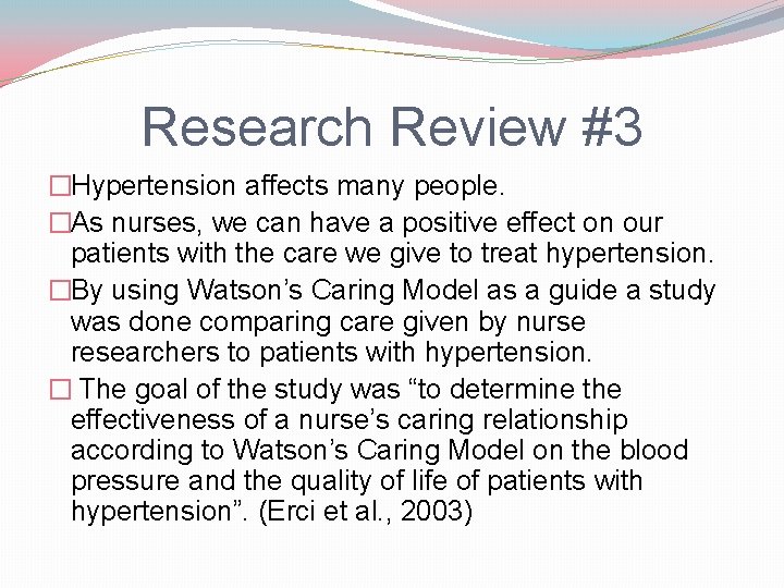 Research Review #3 �Hypertension affects many people. �As nurses, we can have a positive