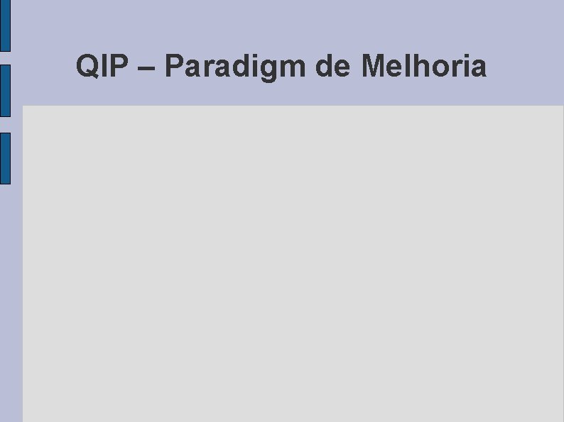 QIP – Paradigm de Melhoria 